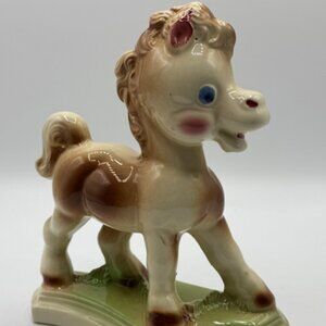 Vintage Kitsch 1950's "Frisky The Pony" Ceramic Figurine Rempel Enterprises USA